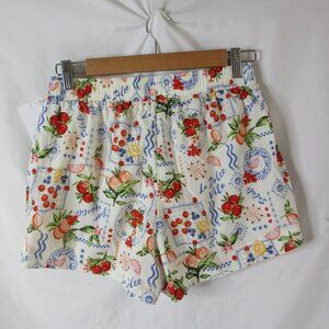 La Dolce Vita Printed Graphic Boxer Shorts Vinyl Threads Cottagecore Size XS NWT